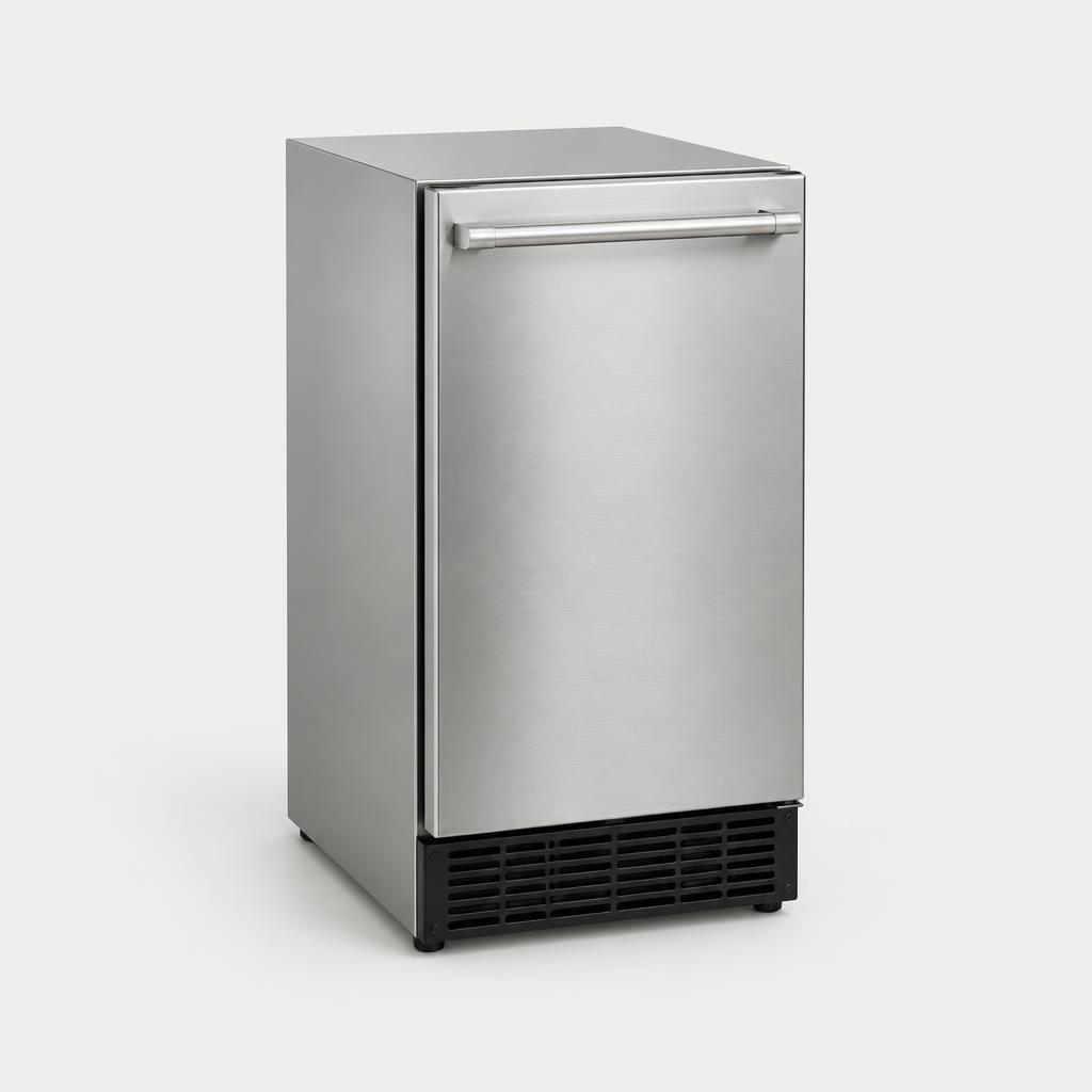 Placeholder photograph of an under-counter ice maker